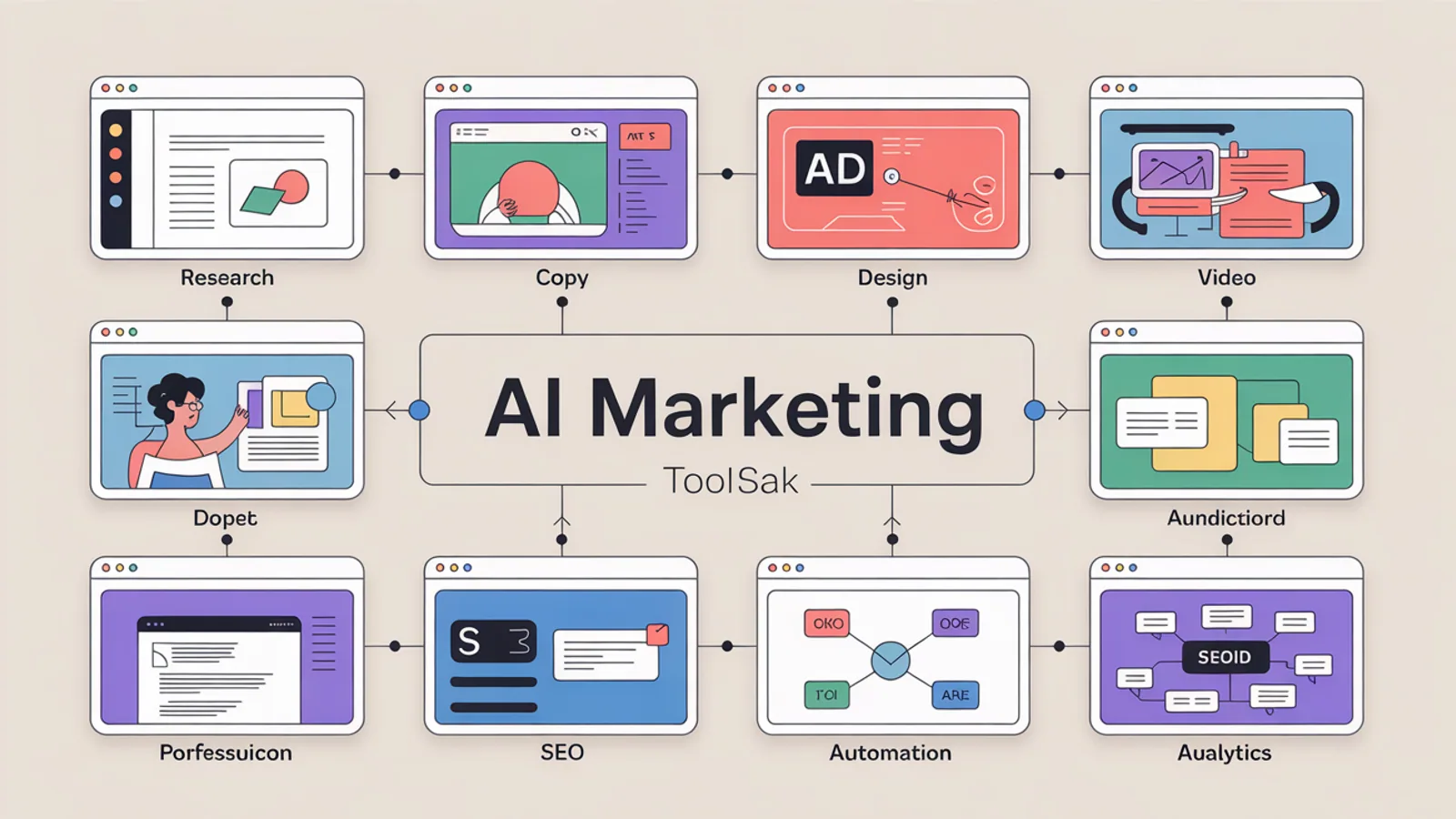 AI marketing tool workflow overview for marketers in 2026