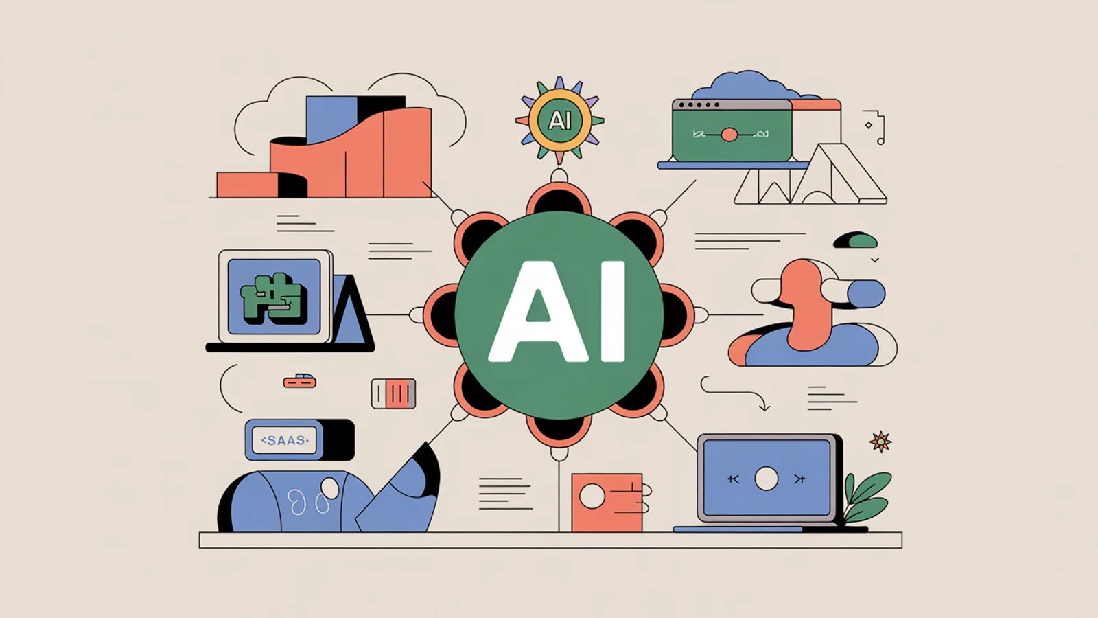 AI marketing system map