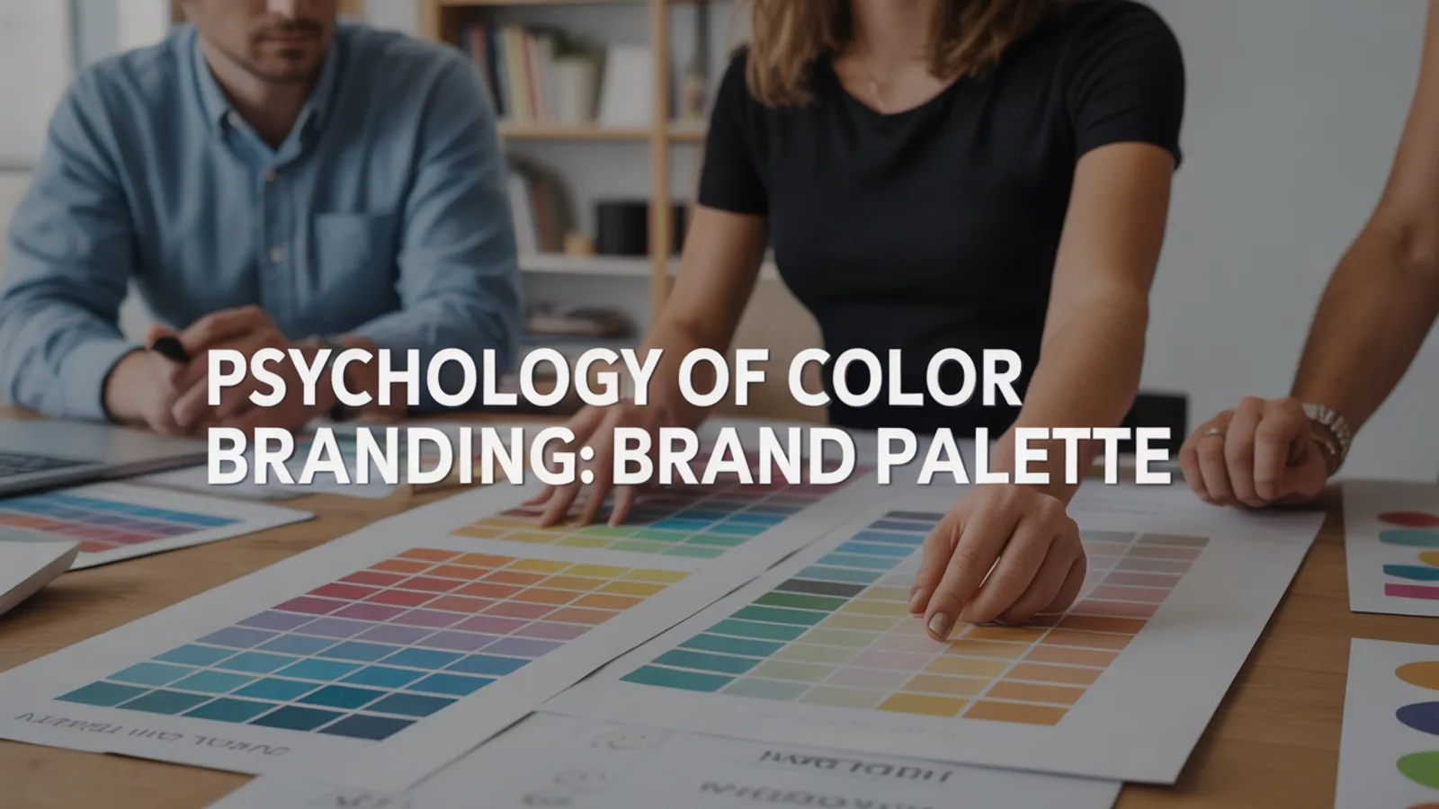 Brand color palette strategy board