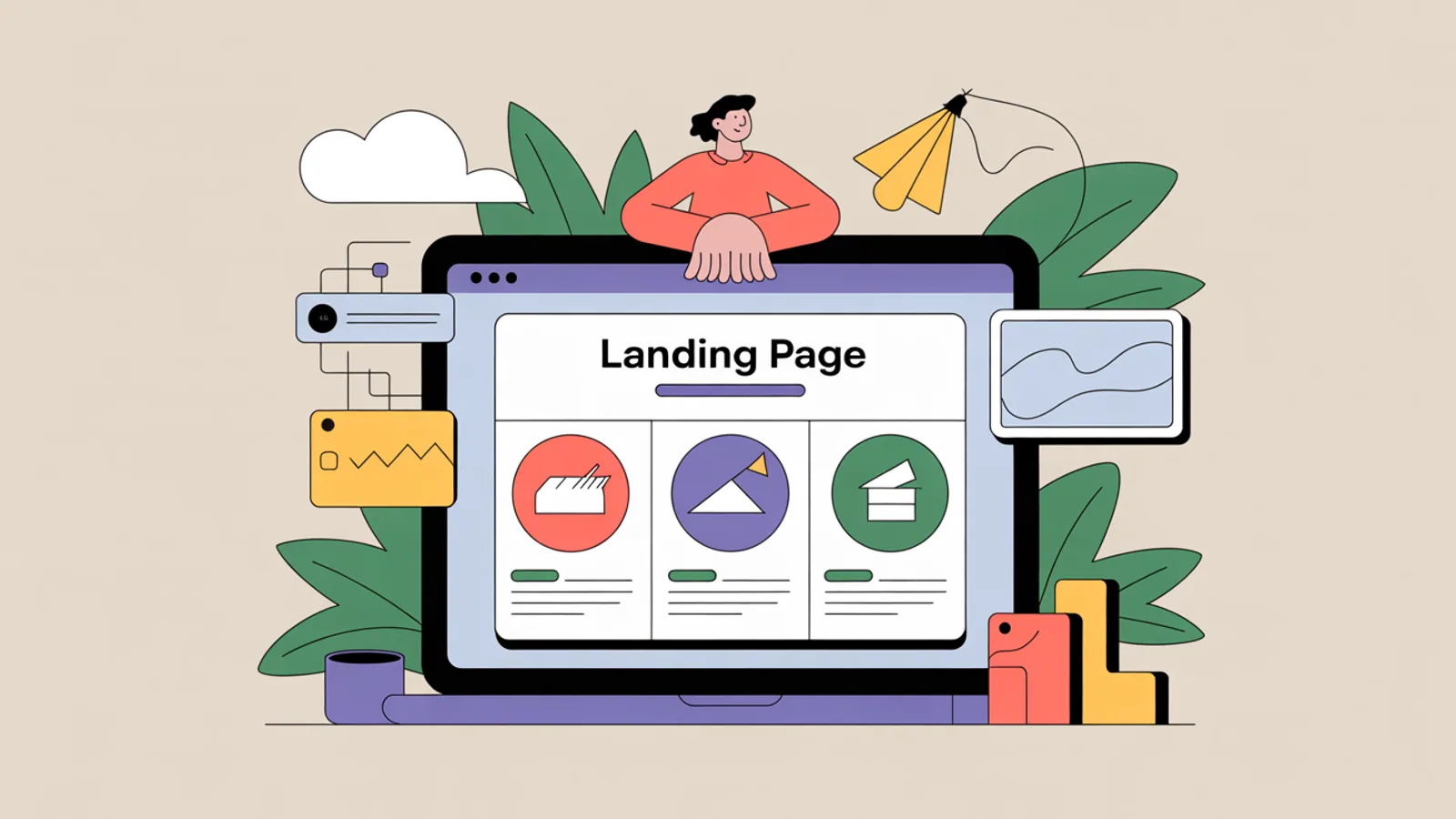 Startup landing page audit board