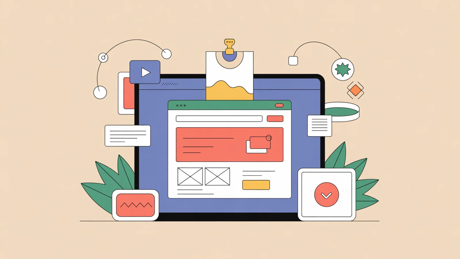 Landing page wireframe review